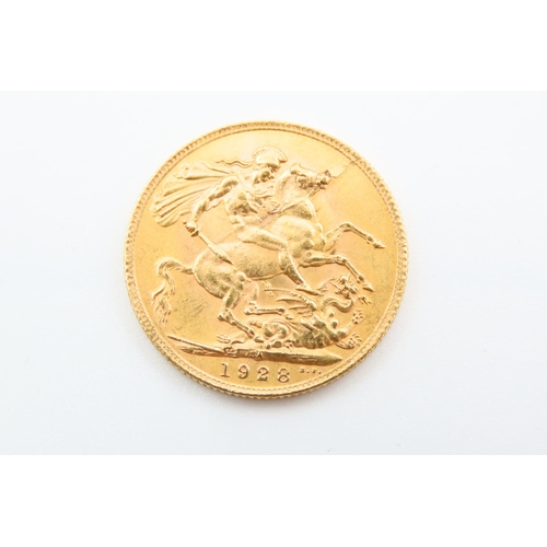 206 - Full Gold Sovereign Dated 1928