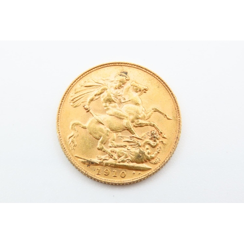 208 - Full Gold Sovereign Dated 1910