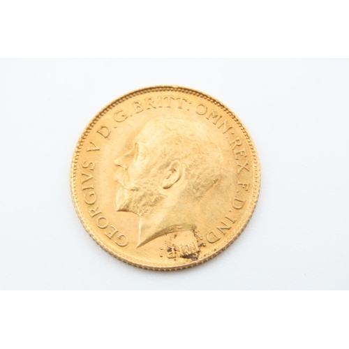 21 - Half Gold Sovereign Dated 1914