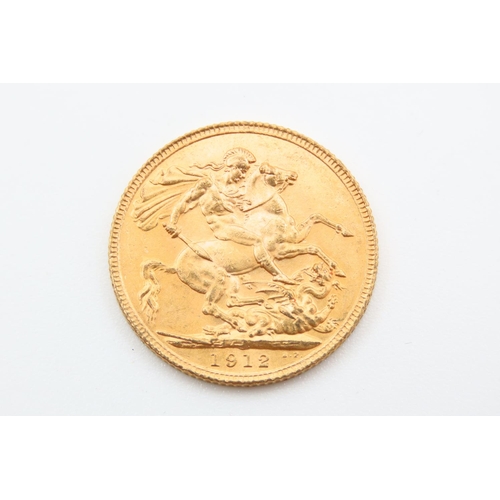 216 - Full Gold Sovereign Dated 1912