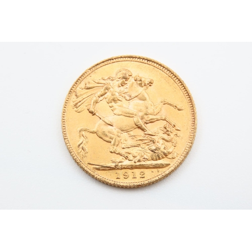 220 - Full Gold Sovereign Dated 1912