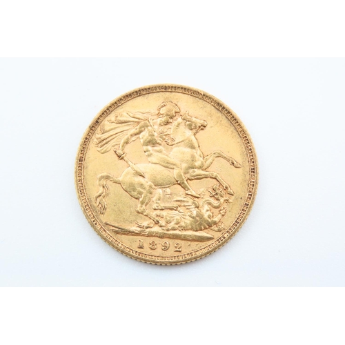 223 - Full Gold Sovereign Dated 1892