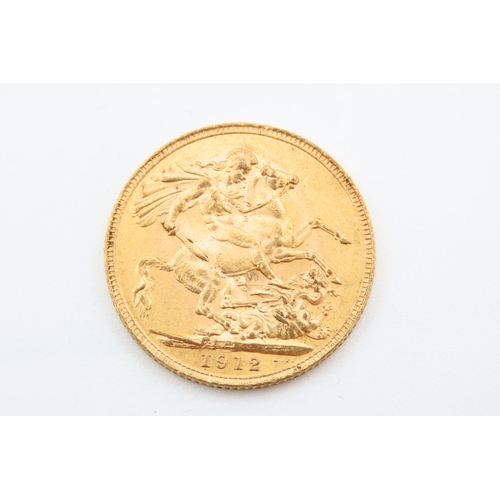 224 - Full Gold Sovereign Dated 1912