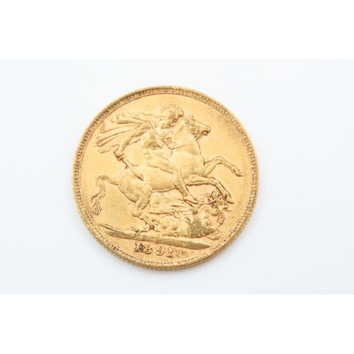 225 - Full Gold Sovereign Dated 1891