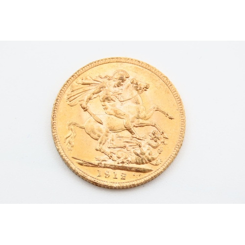 230 - Full Gold Sovereign Dated 1912