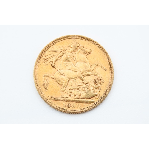 236 - Full Gold Sovereign Dated 1890