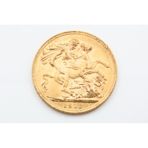 242 - Full Gold Sovereign Dated 1912