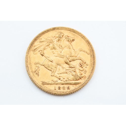 243 - Full Gold Sovereign Dated 1889