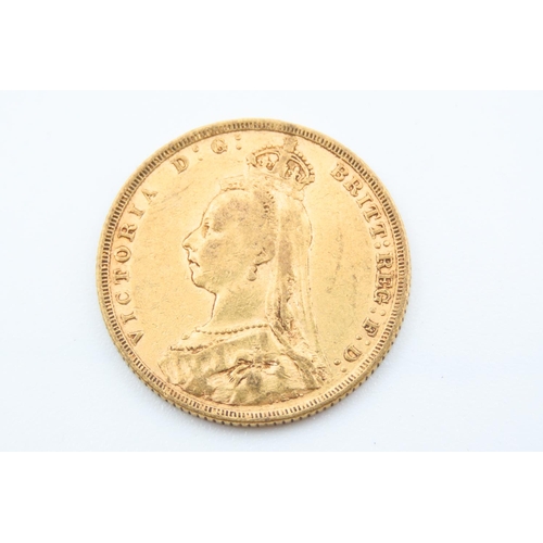 243 - Full Gold Sovereign Dated 1889