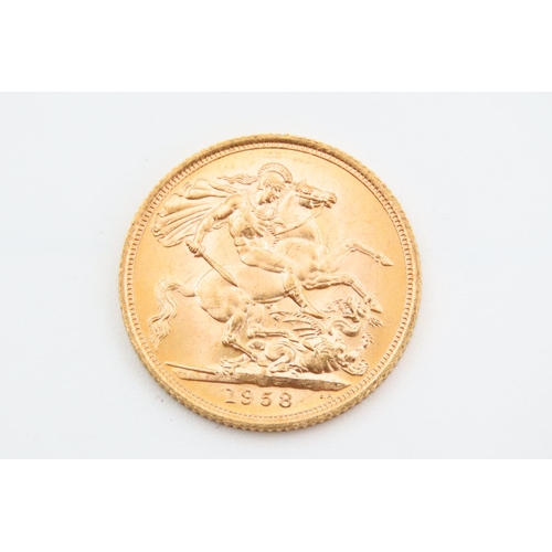 249 - Full Gold Sovereign Dated 1958