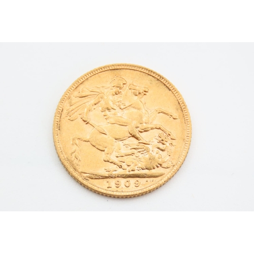 250 - Full Gold Sovereign Dated 1909