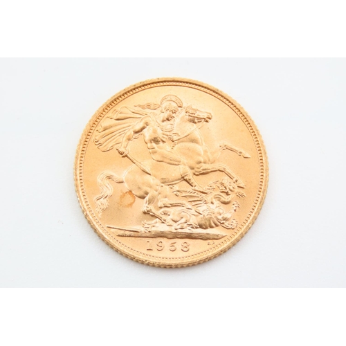 251 - Full Gold Sovereign Dated 1958