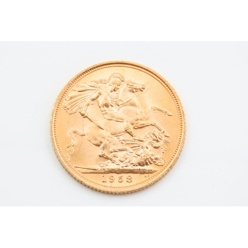 252 - Full Gold Sovereign Dated 1958