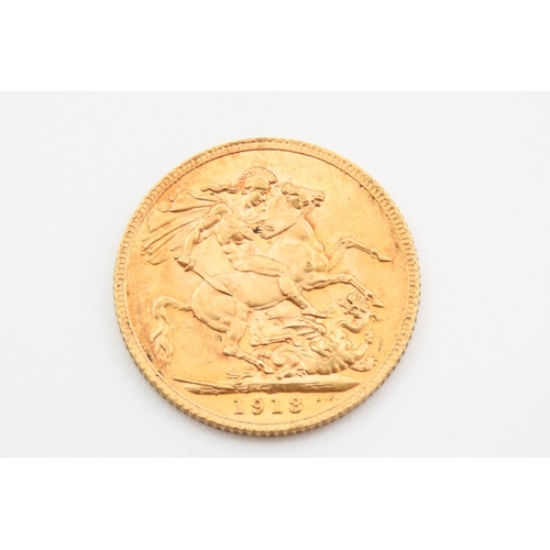 253 - Full Gold Sovereign Dated 1913