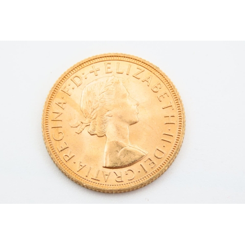 256 - Full Gold Sovereign Dated 1958