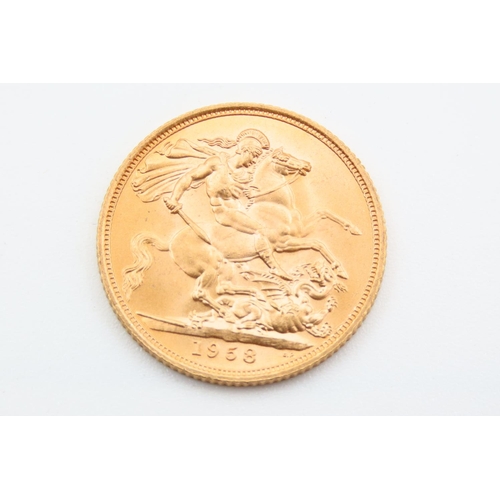 258 - Full Gold Sovereign Dated 1958