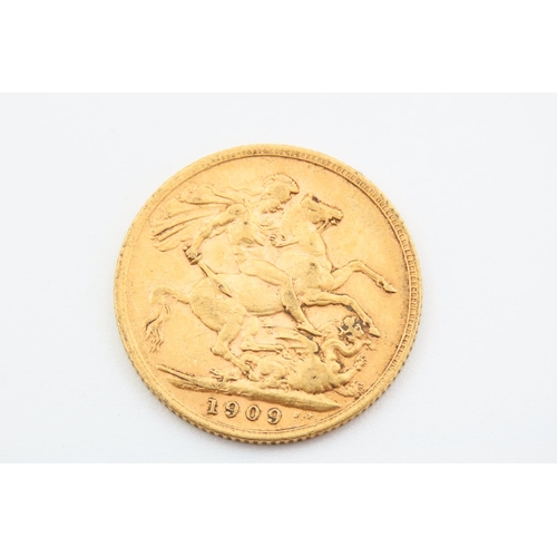 263 - Full Gold Sovereign Dated 1909