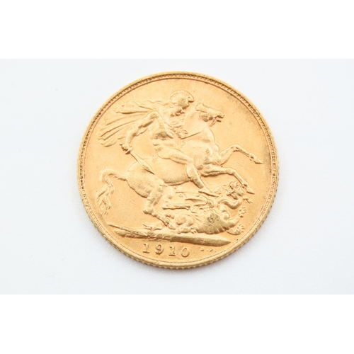 265 - Full Gold Sovereign Dated 1910