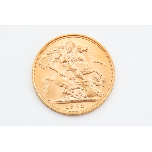 266 - Full Gold Sovereign Dated 1958