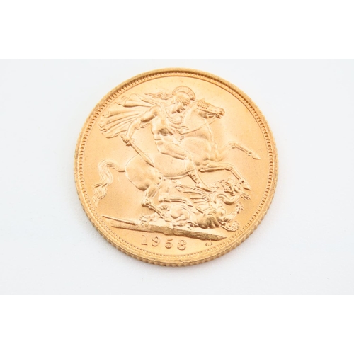 270 - Full Gold Sovereign Dated 1958