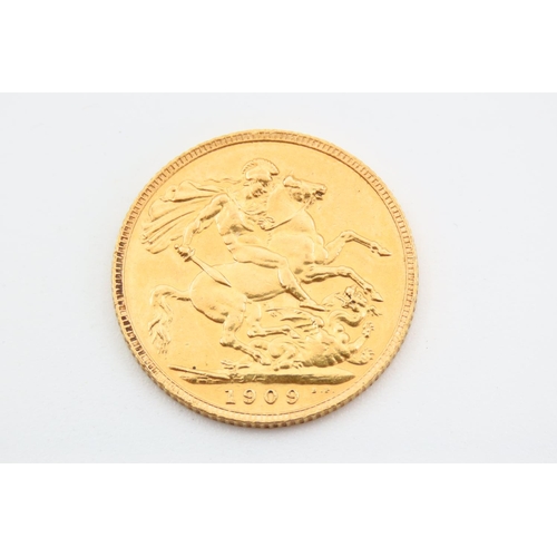 274 - Full Gold Sovereign Dated 1909