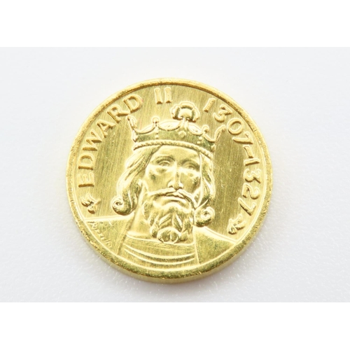 279 - Edward II (1307-1327) 22 Carat Gold Coin 3.2 Gram Weight