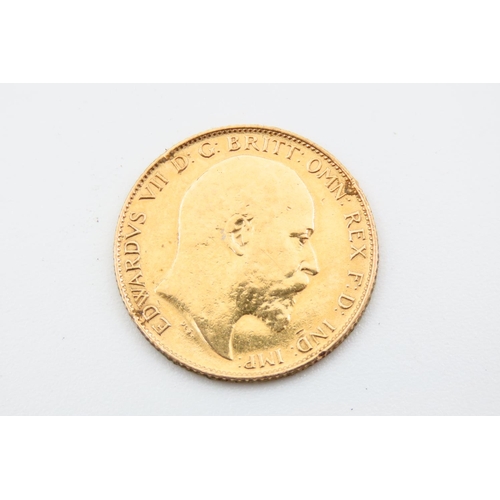 28 - Half Gold Sovereign Dated 1908