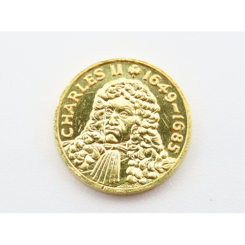 281 - Charles II (1649-1685) 22 Carat Gold Coin 3.2 Gram Weight