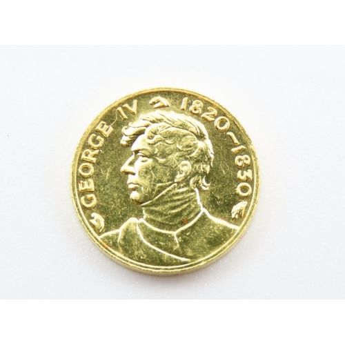 284 - George IV (1820-1830) 22 Carat Gold Coin 3.2 Gram Weight