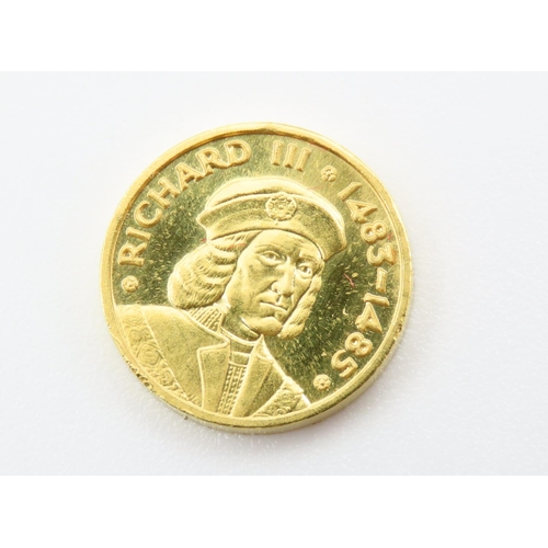 286 - Richard III (1483-1485) 22 Carat Gold Coin 3.2 Gram Weight