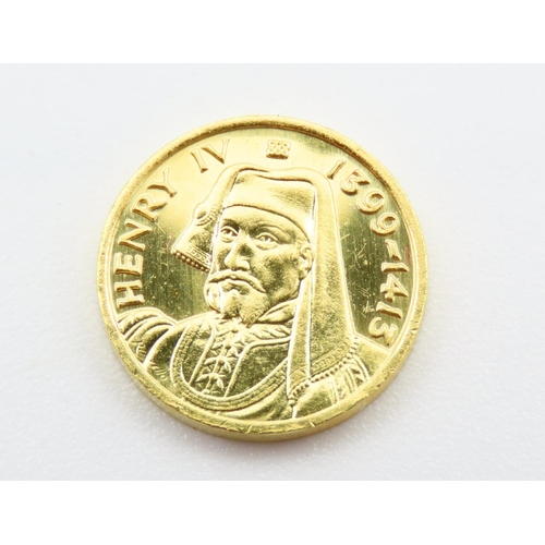 292 - Henry IV (1399-1413) 22 Carat Gold Coin 3.2 Gram Weight