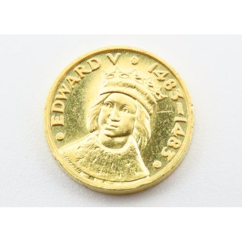 299 - Edward V (1483-1483) 22 Carat Gold Coin 3.2 Gram Weight