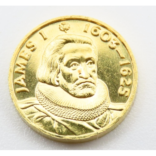 302 - James I (1603-1625) 22 Carat Gold Coin 3.2 Gram Weight