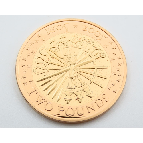 310 - Gold Proof Two Pounds 400th Anniversary Coin No. 1033 Gunpowder Plot Dated 2005 in Original Presenta... 