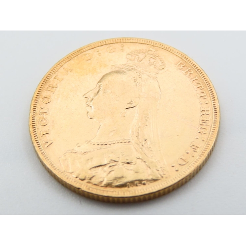 324 - Full Sovereign Dated 1891