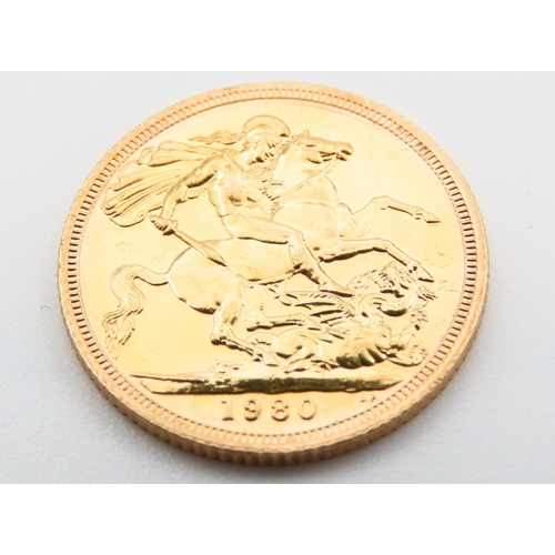 328 - Full Sovereign Dated 1980