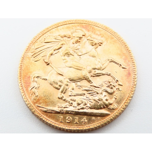 332 - Full Sovereign Dated 1914