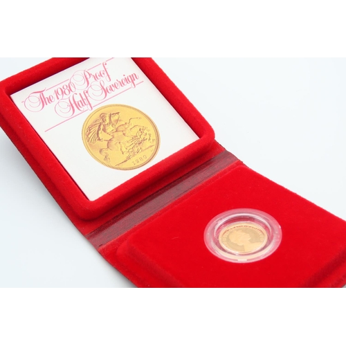 334 - Proof Half Sovereign Dated 1980 Contained within Presentation Box