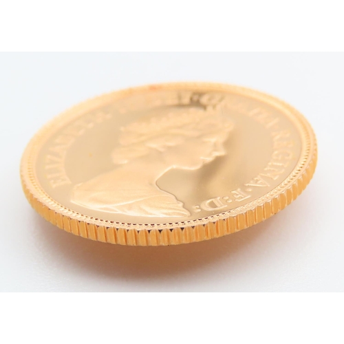 334 - Proof Half Sovereign Dated 1980 Contained within Presentation Box