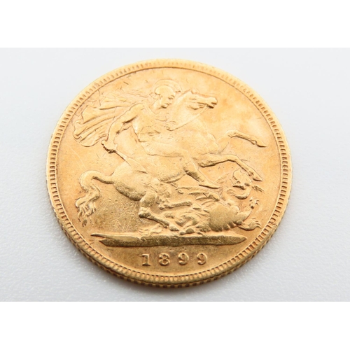 338 - Half Sovereign Dated 1899