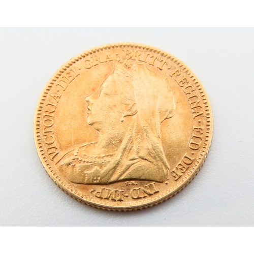 338 - Half Sovereign Dated 1899