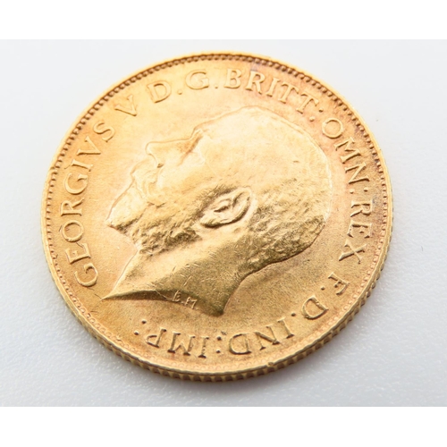 344 - Half Sovereign Dated 1913