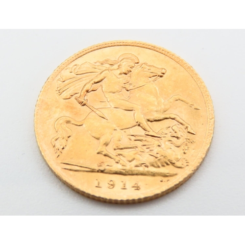 347 - Half Sovereign Dated 1914