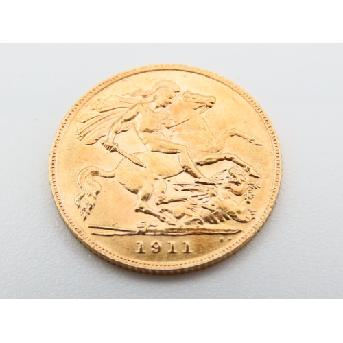 350 - Half Sovereign Dated 1911