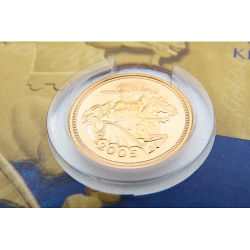 355 - Commemorative Half Sovereign Dated 2005 Contained within Original Sleeve