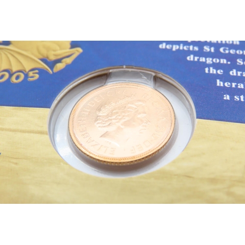 355 - Commemorative Half Sovereign Dated 2005 Contained within Original Sleeve