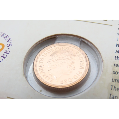 357 - Commemorative Half Sovereign Dated 2002 Contained within Original Sleeve