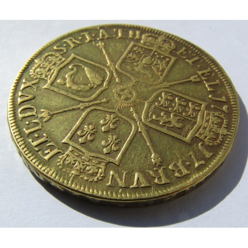 376 - George I (Reign 1714-1727) Five Guinea Gold Coin Dated 1717 Exceptional Condition