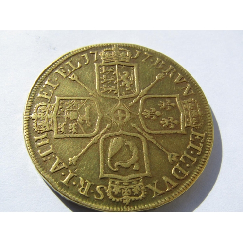 376 - George I (Reign 1714-1727) Five Guinea Gold Coin Dated 1717 Exceptional Condition