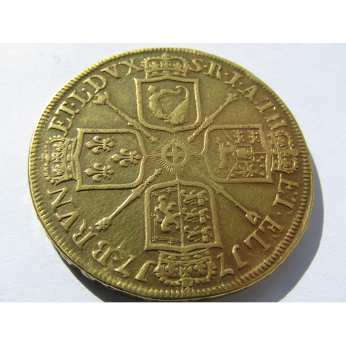 376 - George I (Reign 1714-1727) Five Guinea Gold Coin Dated 1717 Exceptional Condition